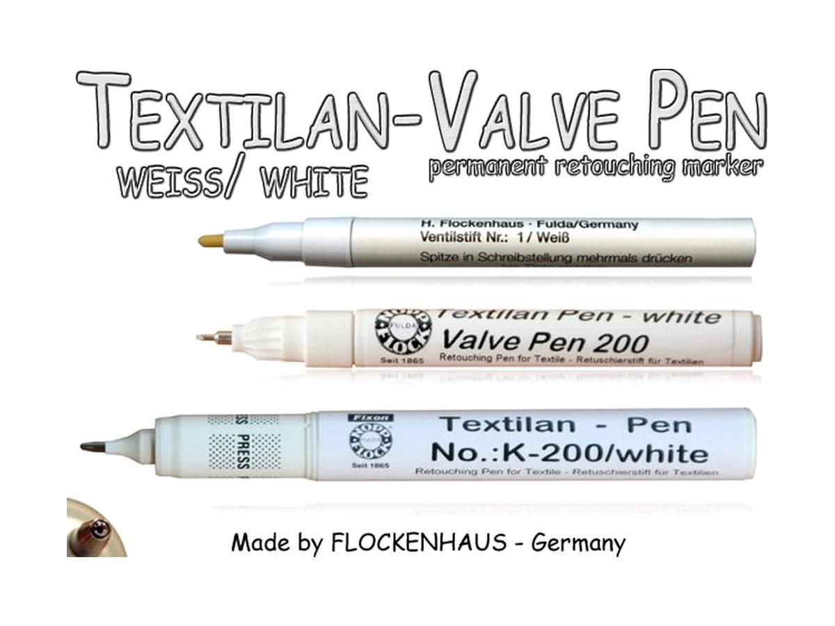 Textilan Valve Pen – White