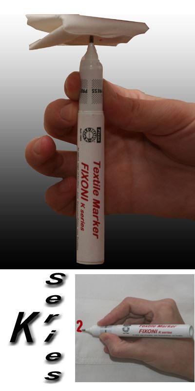Using the FIXONI Textile Marker K series