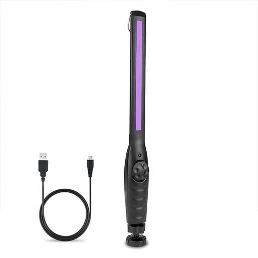 UV LED inspection lamp, rechargeable via USB