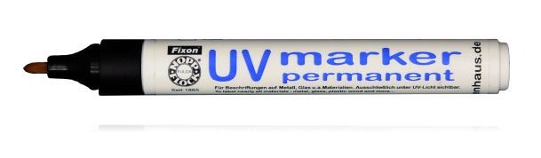 UV permanent markers and pump bottle