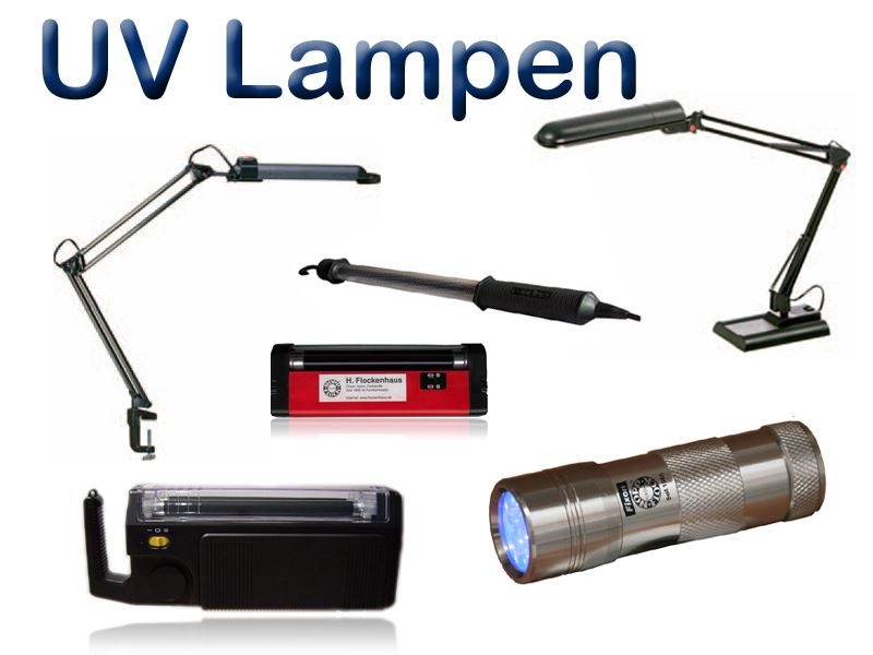 Selection of UV lamps