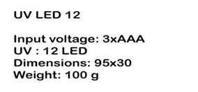 UV LED lamp specifications
